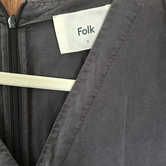 FOLK Clothing Wrap Tencel Jumpsuit. Size 2 - Picture 5 of 16